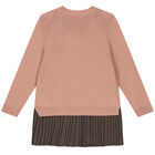 Girls Pink & Brown Dress Set, 1, hi-res